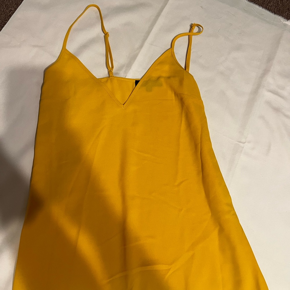 Yellow Maxi Dress with Double Slits